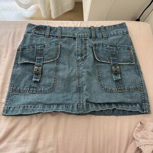 American Vintage Women's Blue and Navy Skirt